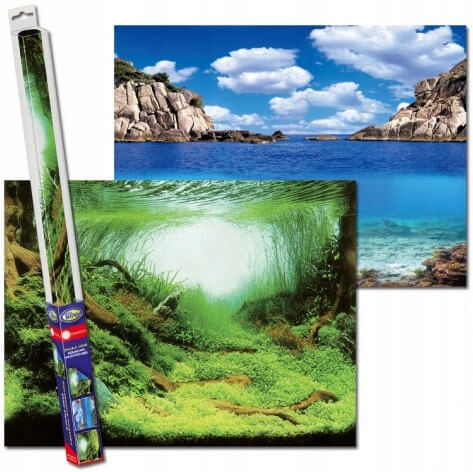 

Aqua Nova Tło Do Akwarium 2x Fototapeta 150x60 CM