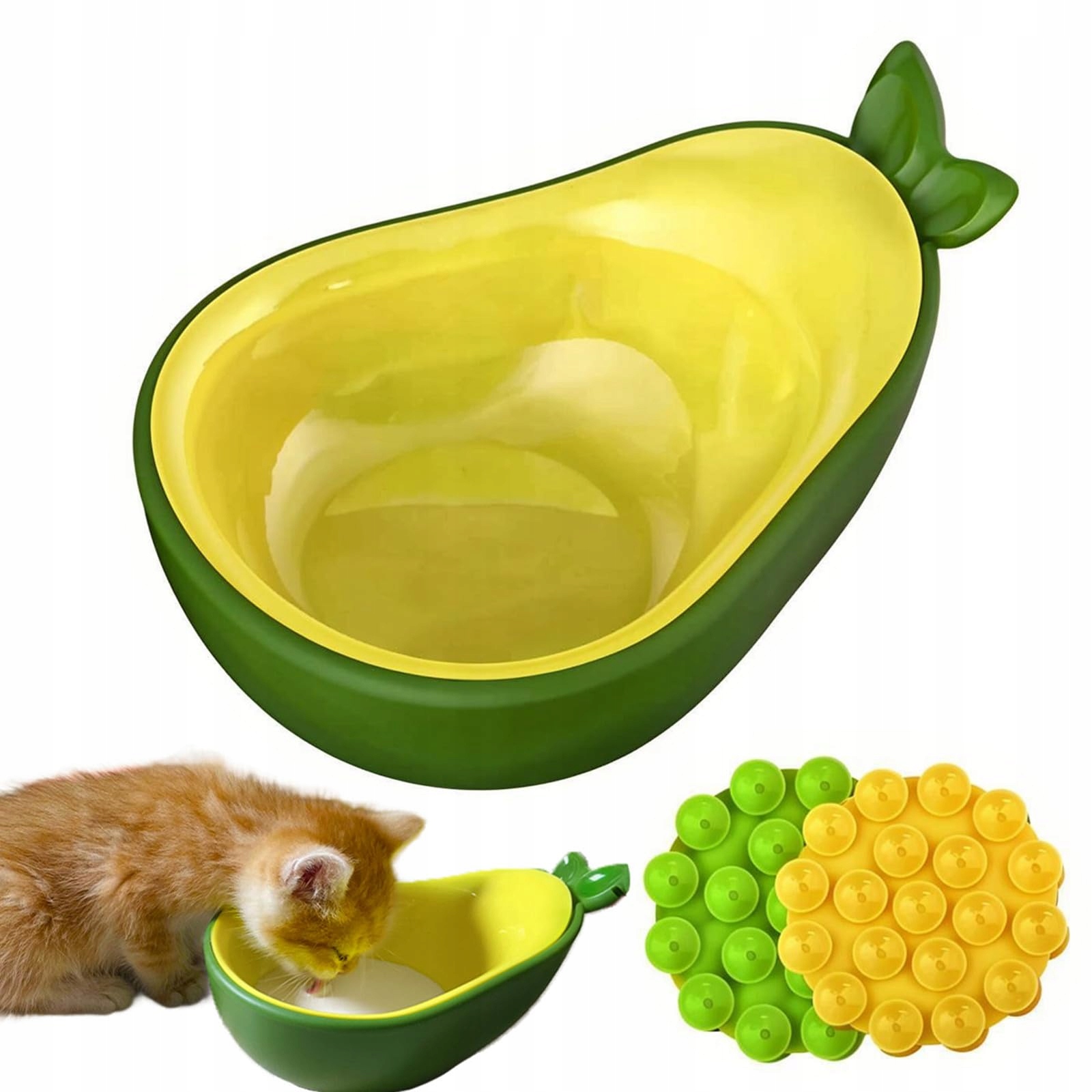 Levně Krmítko Pro Kočky S Dvojitou Přísavkou, Miska Pro Malé Psy A Koťata