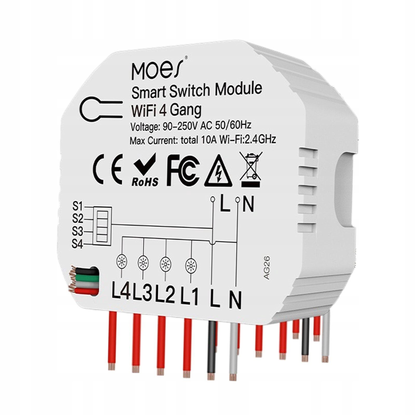 Przełącznik przekaźnika WiFi Samoblokujący