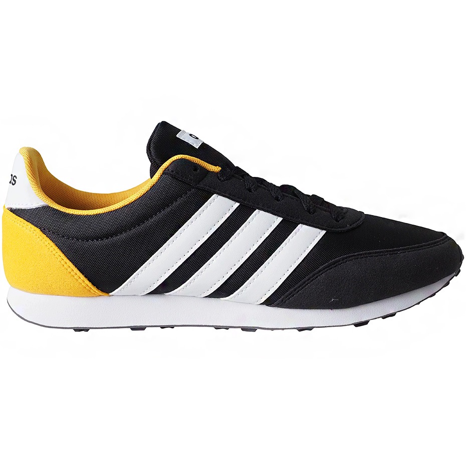 Pánské boty adidas V Racer 2.0 černo-bílo-žluté EG9913 velikost 46 /23