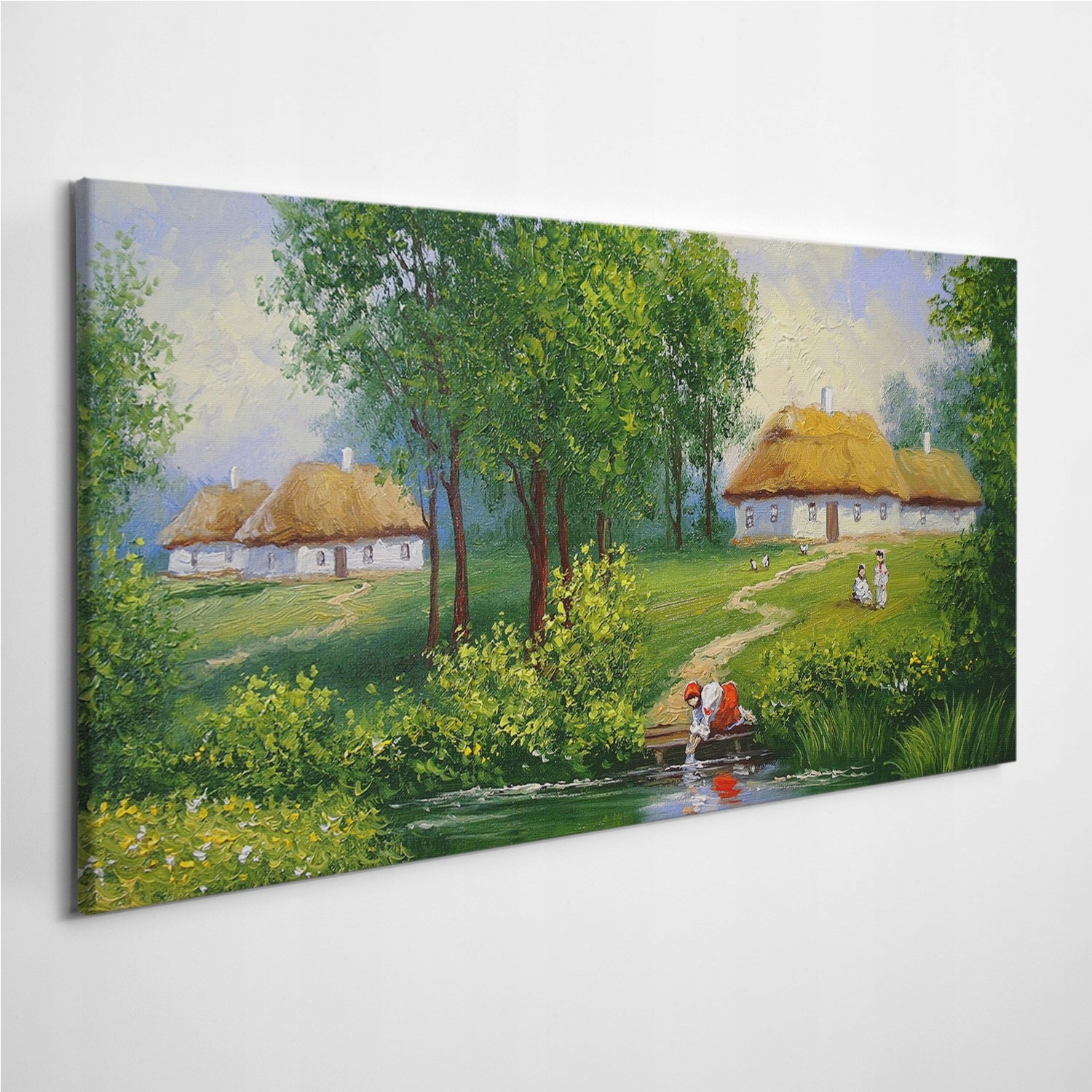 

Foto-obraz z zdjęciem Wioska drzewa Woda 120x60 cm