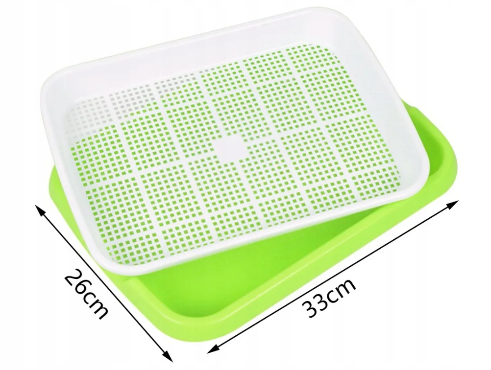 KIEŁKOWNICA na kiełki nasiona naczynie do wysiewu pojemnik DUŻA TACA Marka inna