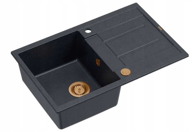 Quadron HB8203U8-C1 P2O Morgan 111 Granitowy Czarny metalik/Miedziany