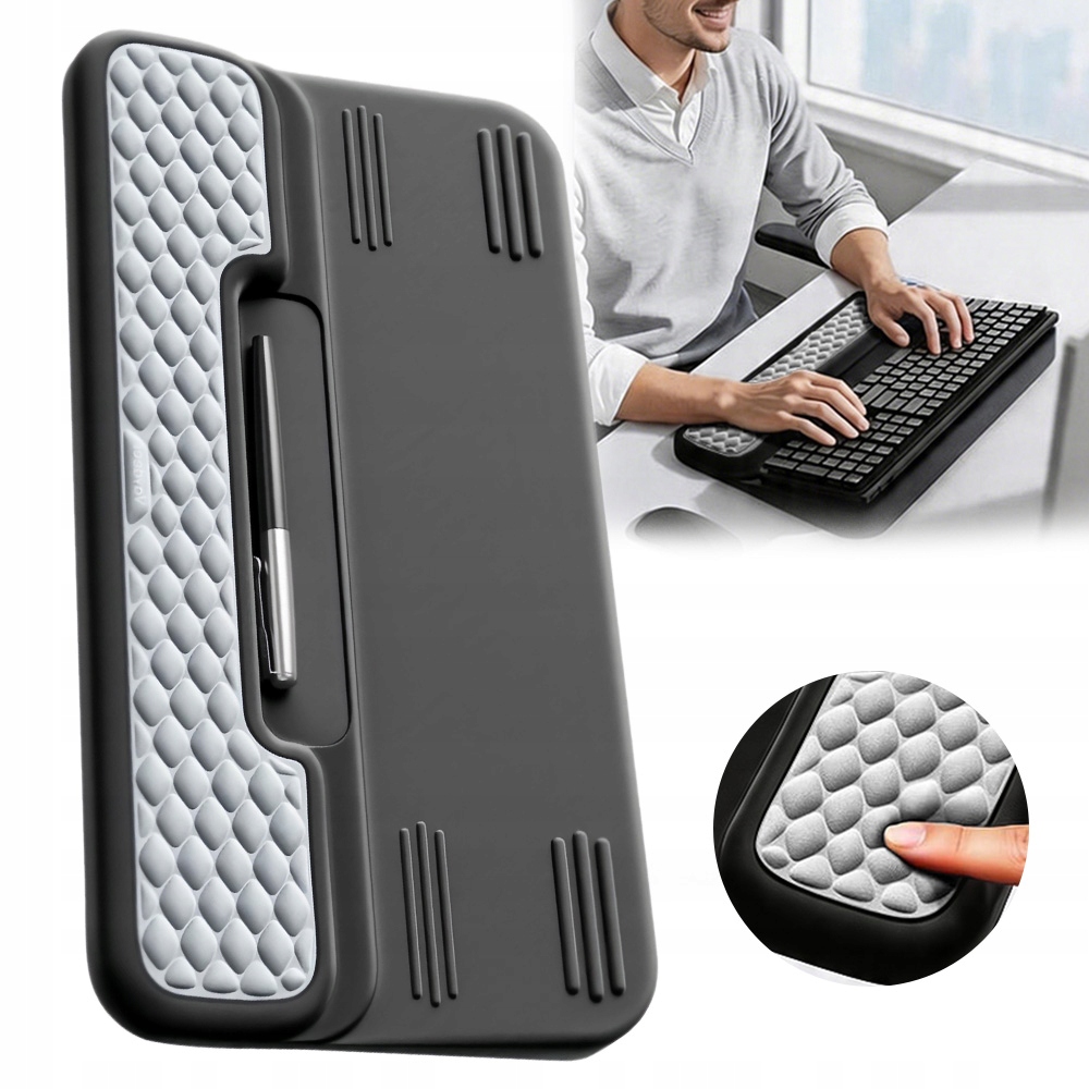 Ergonomická Opěrka Pod Ruce Pro Počítač 43x93 cm, paměťová pěna
