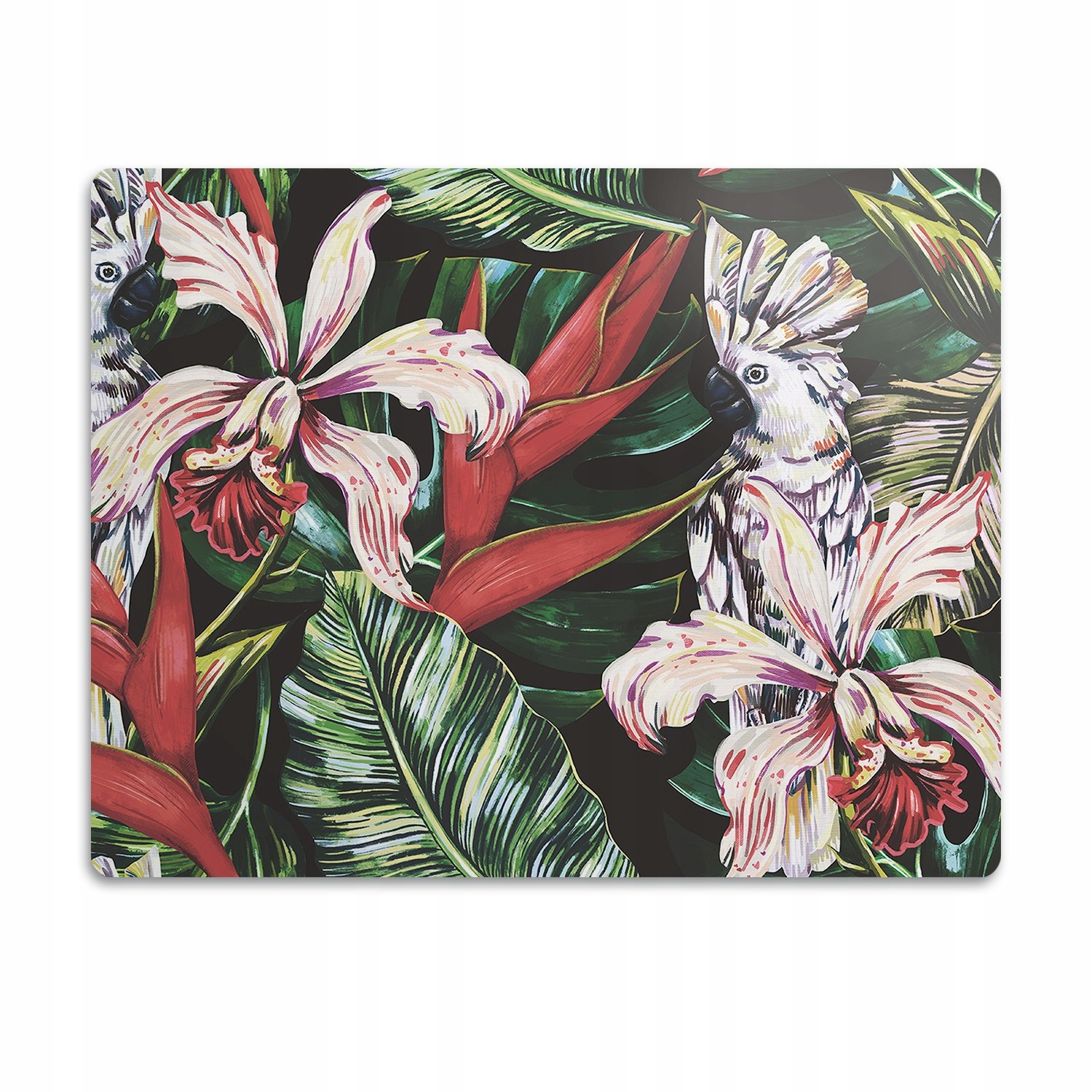 Voděodolná podložka pod misku Papoušek tropy 60x40