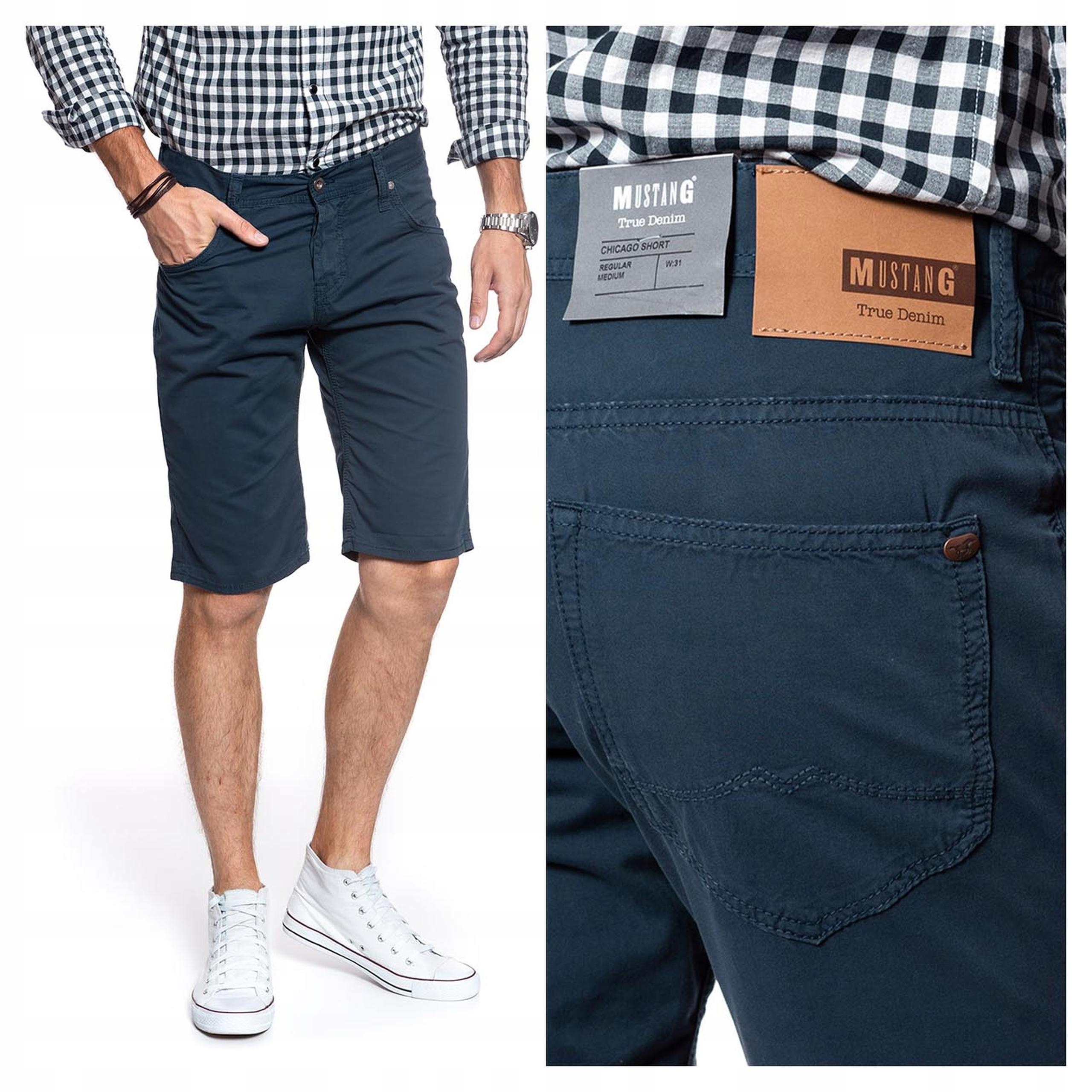 Mustang Chicago Pánské Krátké Kraťasy, Šortky W30