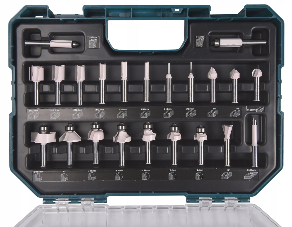 

Zestaw Frezów 8MM 22SZT. D-74778 Makita