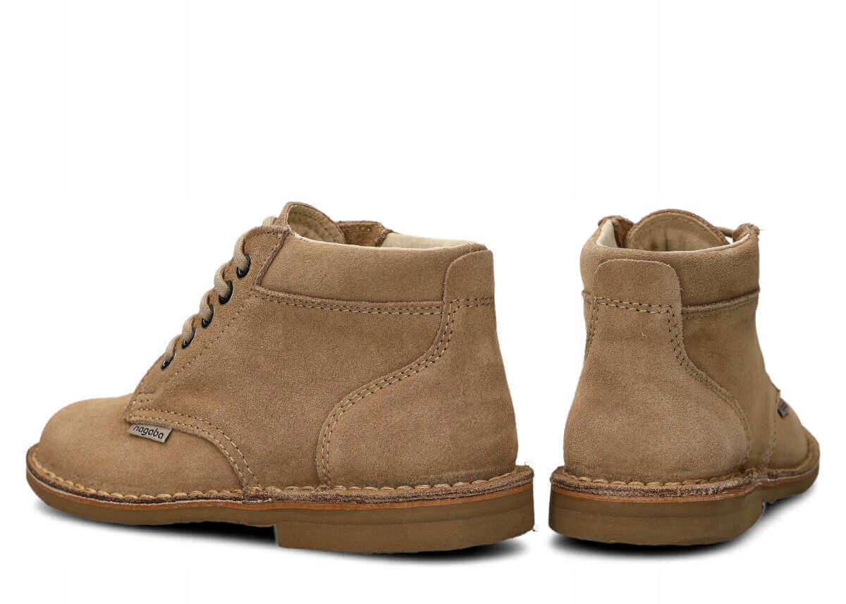 NAGABA 079 BEŻ WELUR - TRZEWIK DAMSKI - ROZMIAR 40 Rozmiar 40