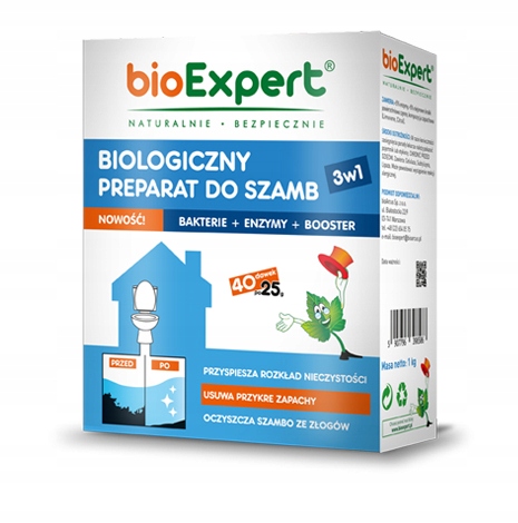 

Nowość! Bakterie do szamba Enzymy Booster 1kg