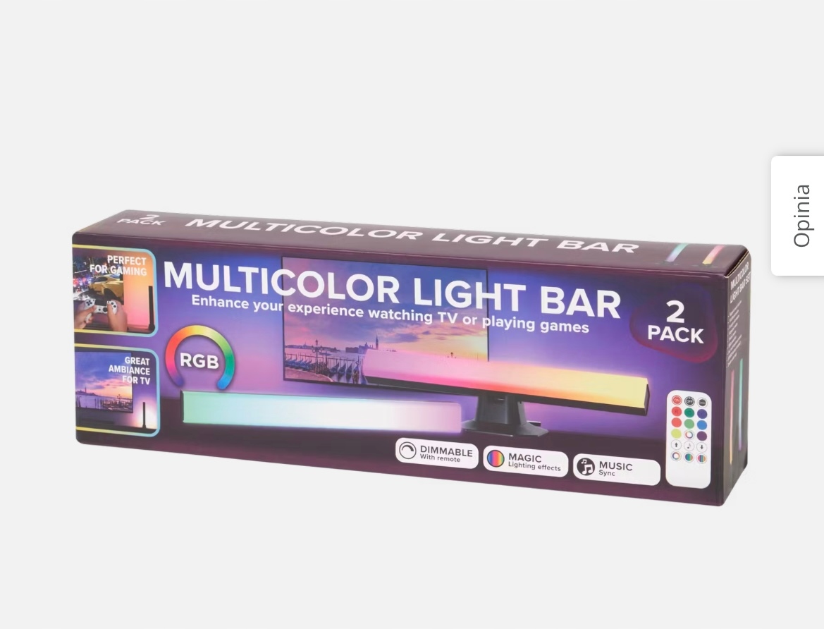 ZESTAW SŁUPKÓW LED MULTICOLOR BAR SET 2 x LAMPA LED RGB LIGHT BAR Liczba punktów światła 2