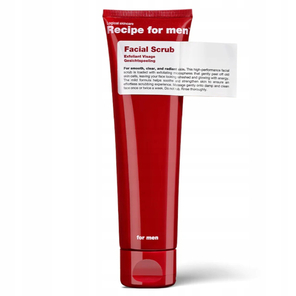 Recipe for men: Facial Scrub – Peeling na obličej pro muže, 100 ml