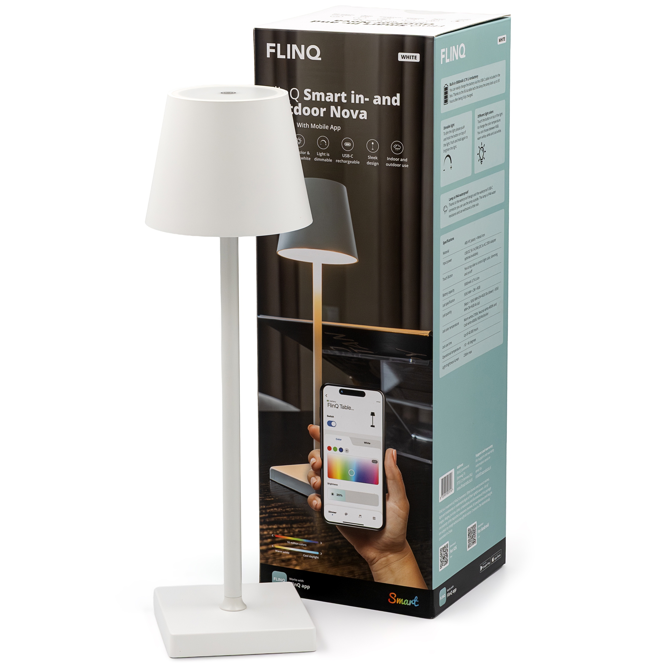 Chytrá lampa FlinQ Nova