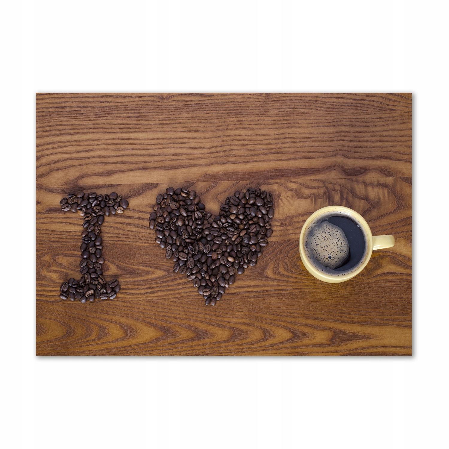 

Foto obraz szkło hartowane I love coffee 100x70
