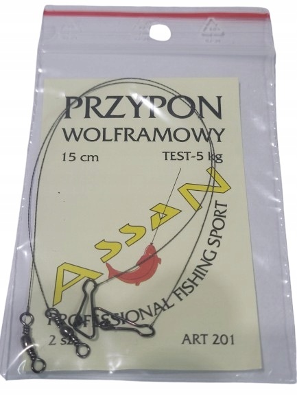 Przypon Wolframowy 15 CM 5 Kg 0,18mm