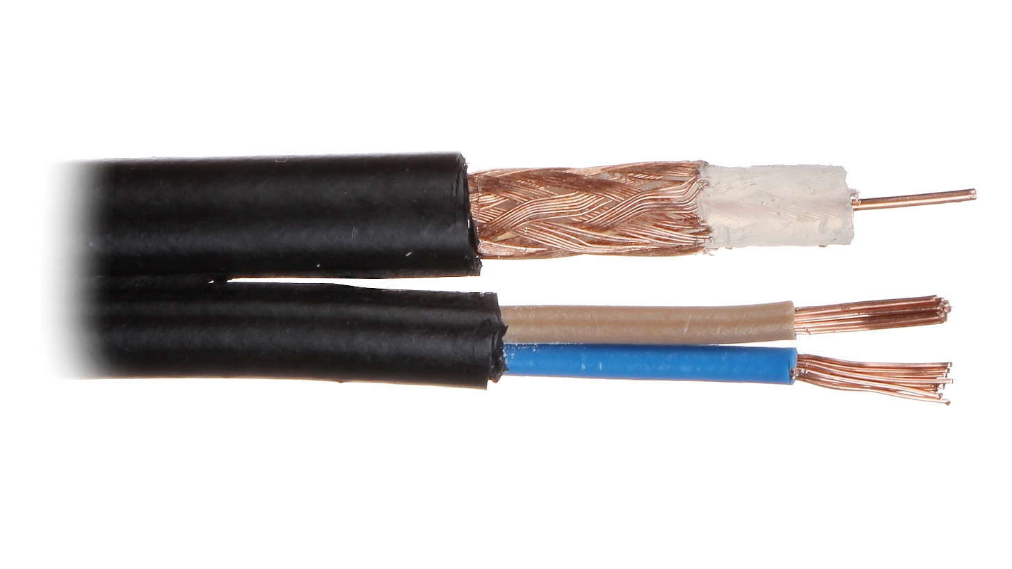 

Kabel do Tv przemysłowej RG-59+2X0.75/ZEL
