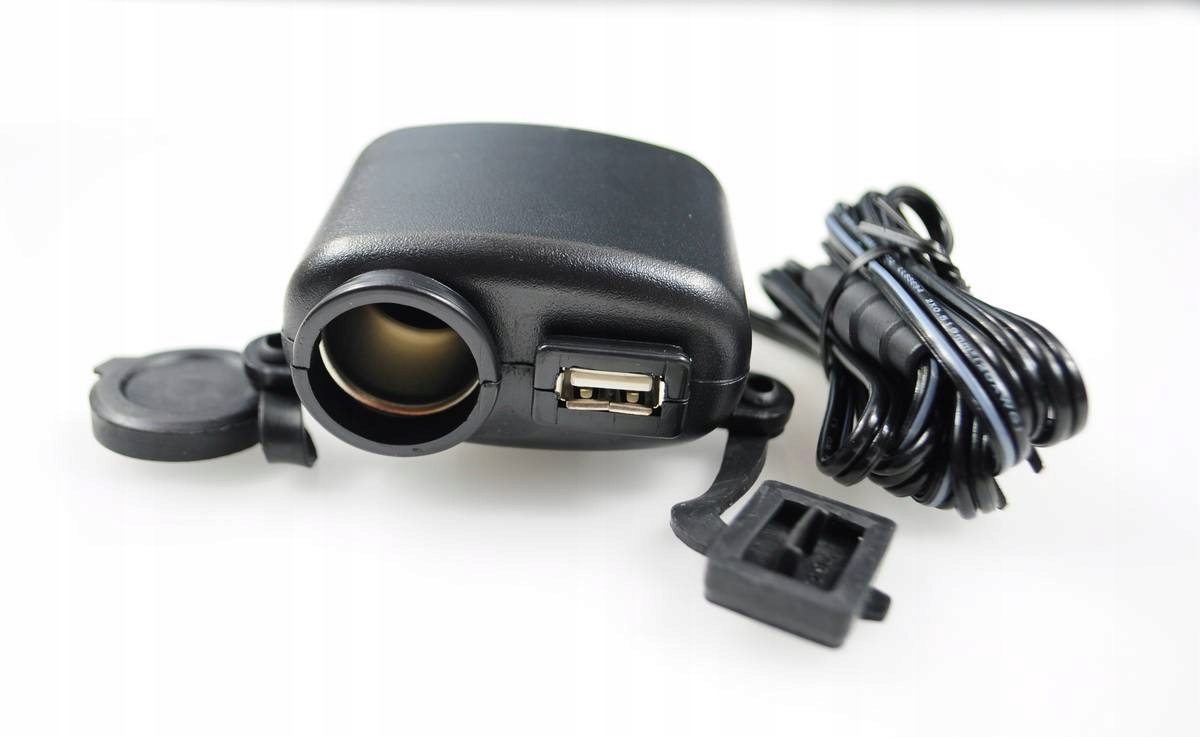USB ЗАРЯДКА ПРИКУРИВАТЕЛЯ 12V 24V МОТОЦИКЛ