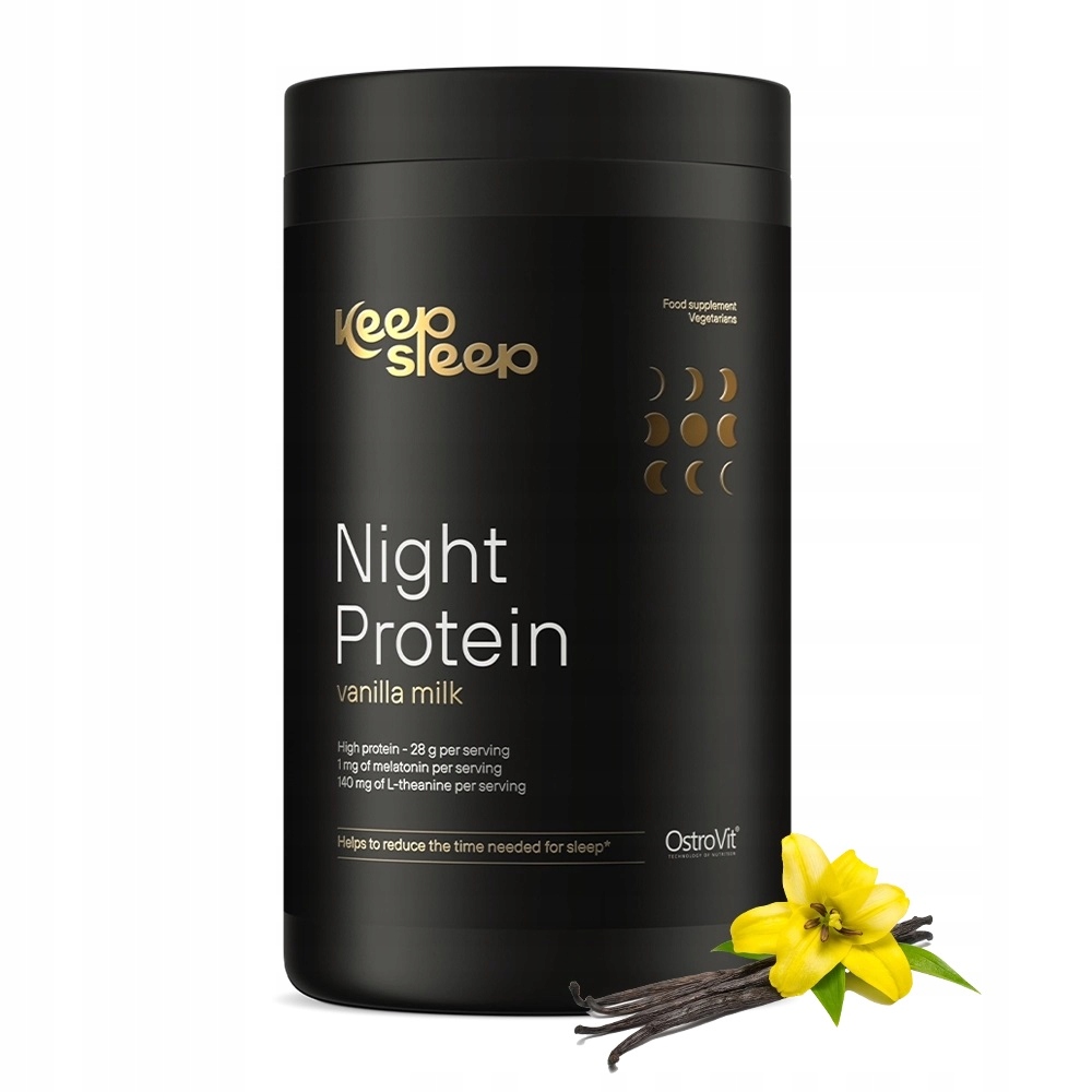 OstroVit Night Protein 400 g BIAŁKO NA NOC WPC + KAZEINA Melatonina Magnez
