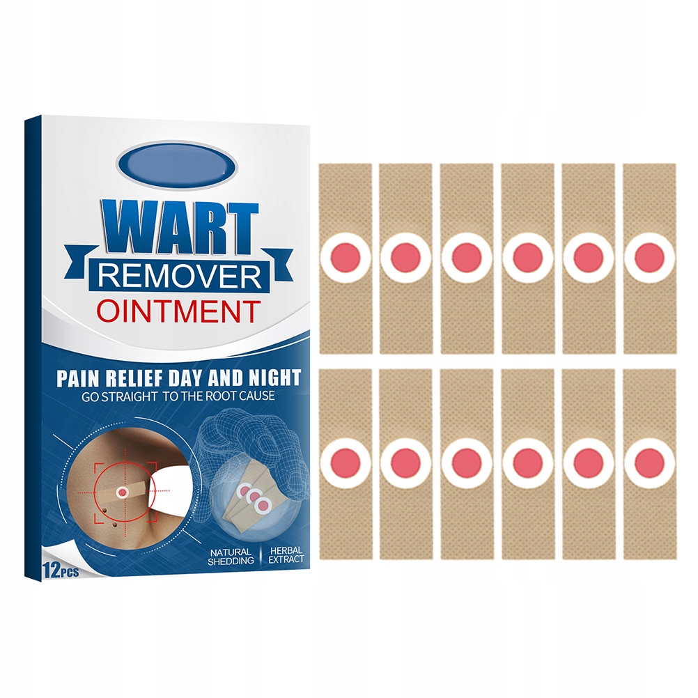 12 SZTUKI PLASTRY APLIKATOR NA WŁÓKNIAKI