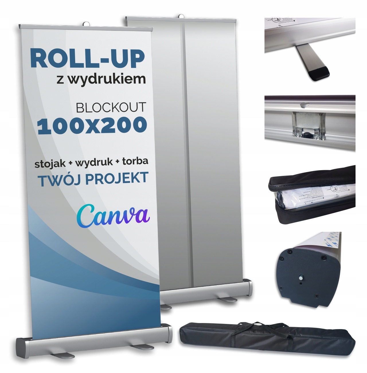 ROLL-UP 100x200 ROLLUP REKLAMA BLOCKOUT PREMIUM