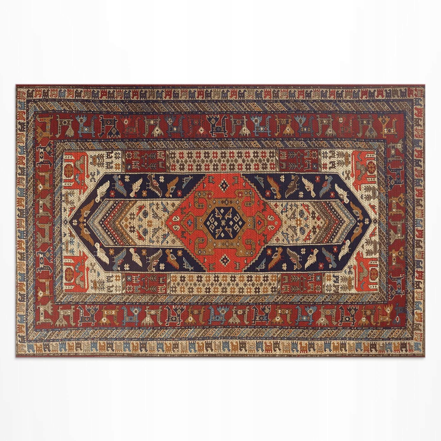 Vinylový Koberec Na Terasu Orientální dekorativní design s ornamentem 60 x 90 cm