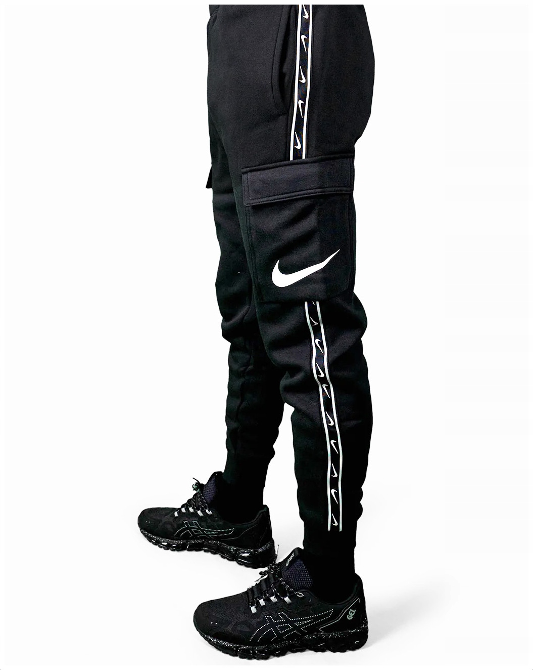 Nike męskie BOJÓWKI spodnie BAWEŁNA dresowe FLEECE jogger dresy