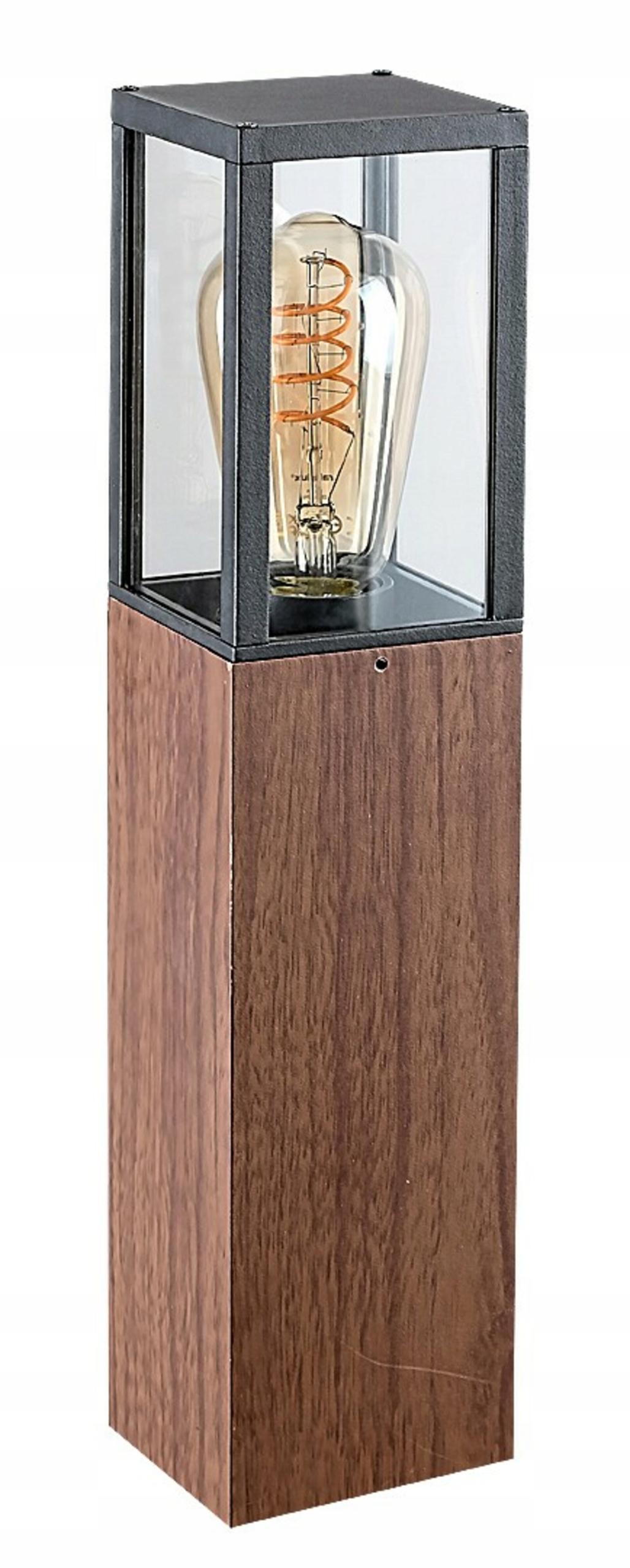 Rabalux Wales vonkajšie stojacie svietidlo E27, dub, IP44, 420 mm, bez žiarovky