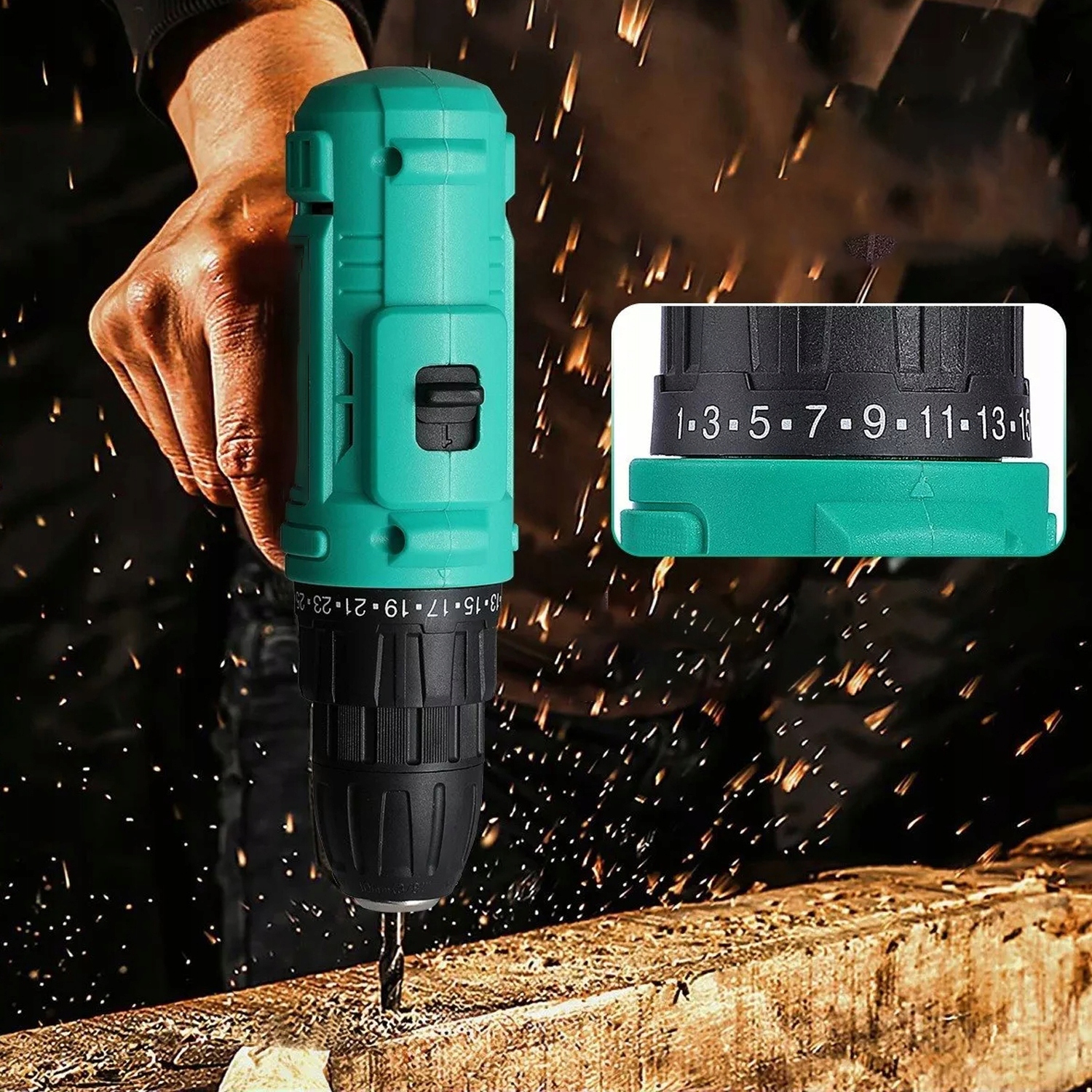 WIERTARKO WKRĘTARKA AKUMULATOROWA UDAROWA ZESTAW +2AKU WALIZKA BITY WIERTŁA Kod producenta lynker41be