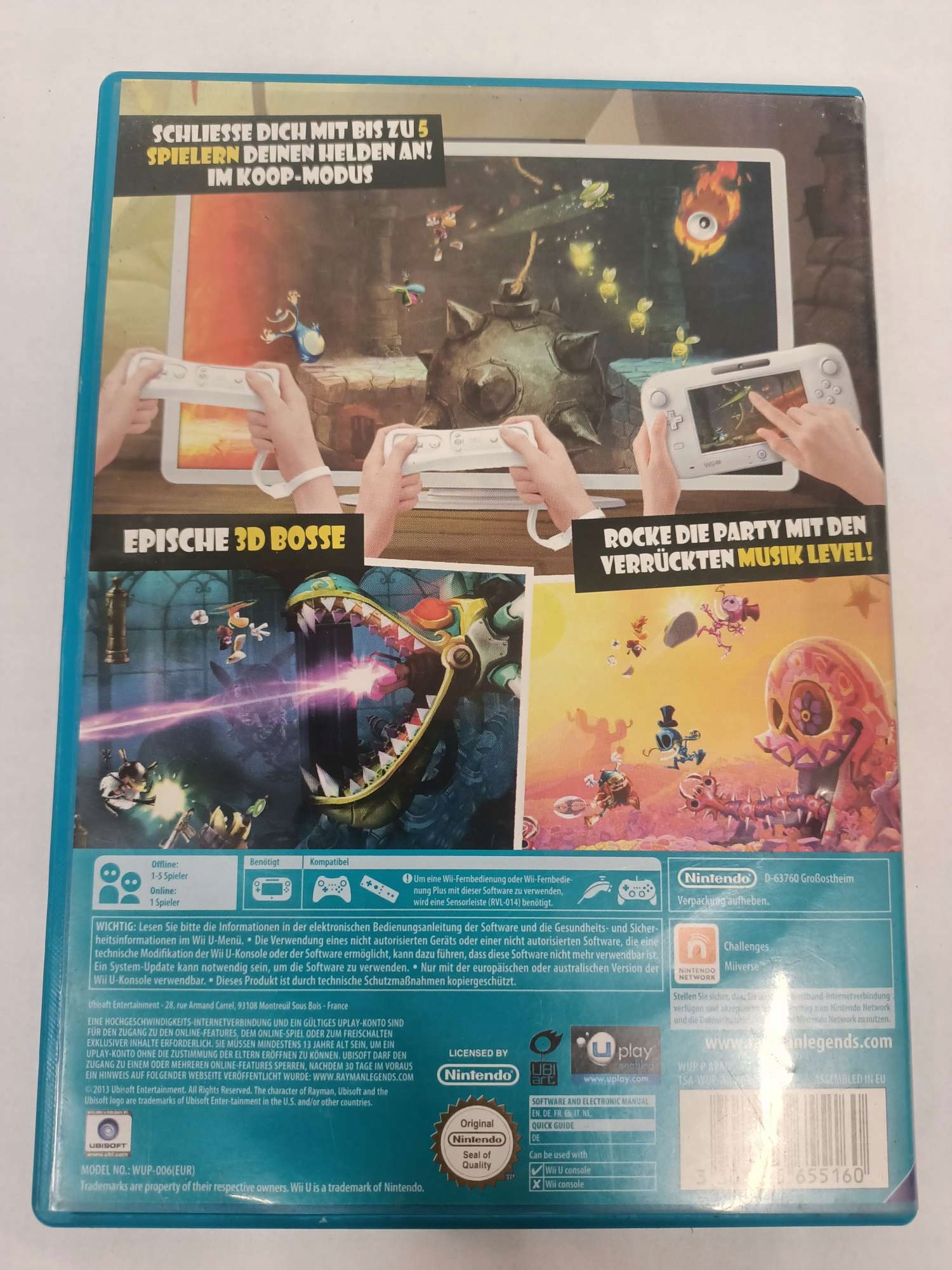 WII U Rayman Legends / PLATFORMOWA / ZRĘCZNOŚCIOWE Tytuł RAYMAN LEGENDS