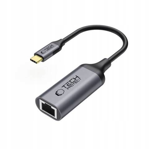 Tech- Protect Ultraboost Adapter Type- C To Ethernet RJ45 1000MBPS Black