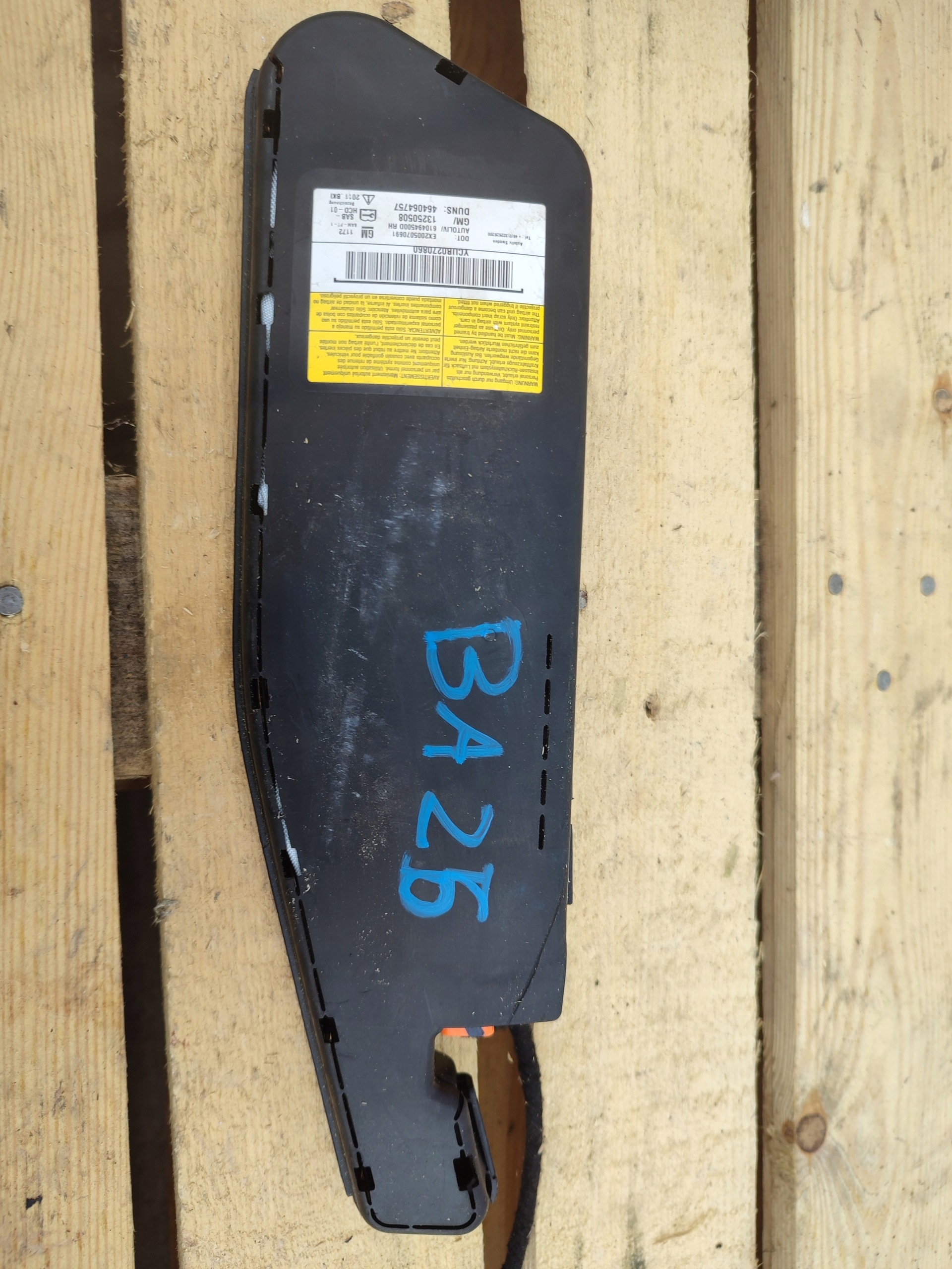 seat airbag right OPEL MERIVA B 2 II 13250508