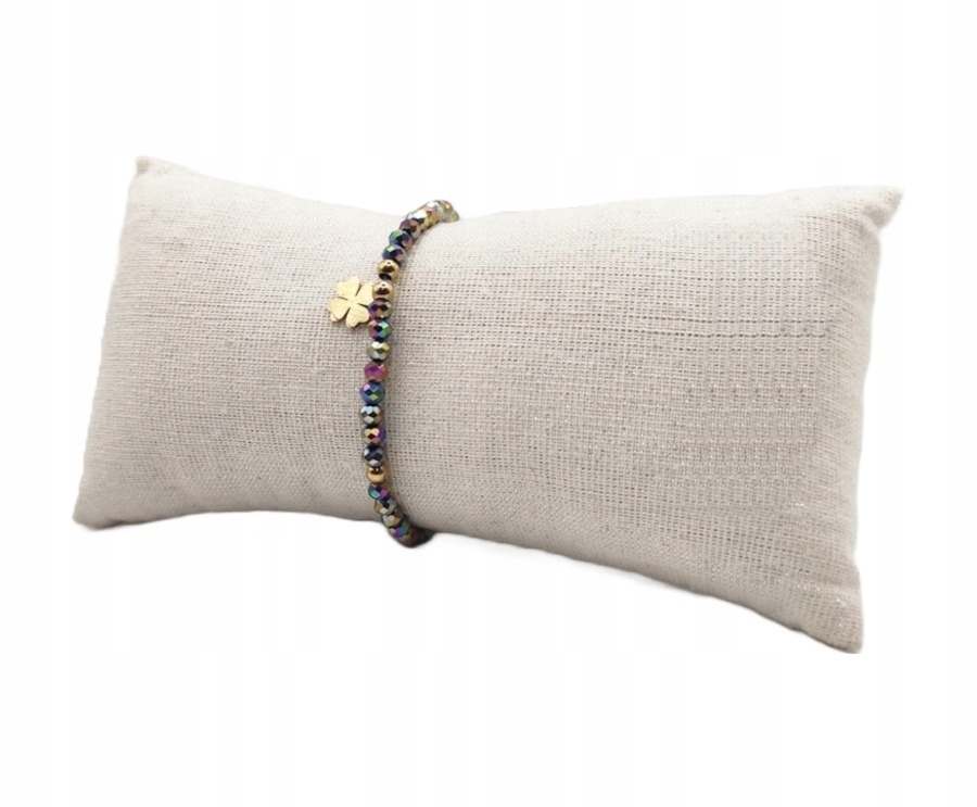 

Holo Hematyt Opal Bransoletka Kryształ Koniczynka