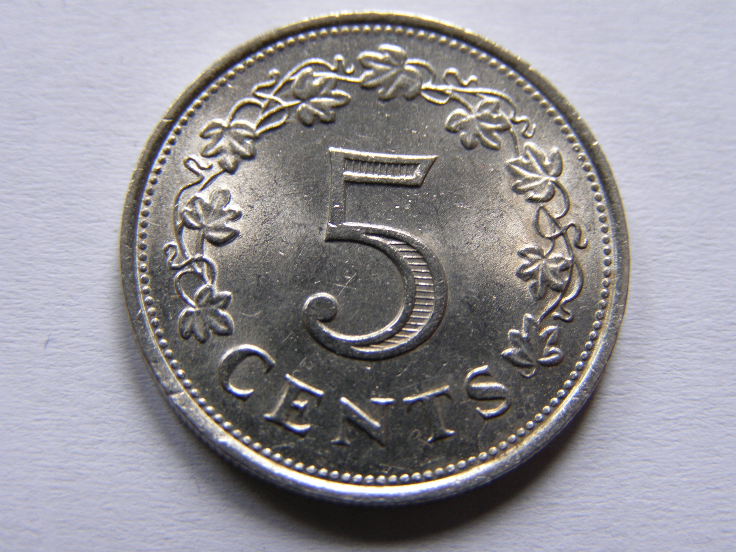 MALTA 5 CENTS 1977 ROK !!!!!!!!!!!!!!!!!!!!!! 1788