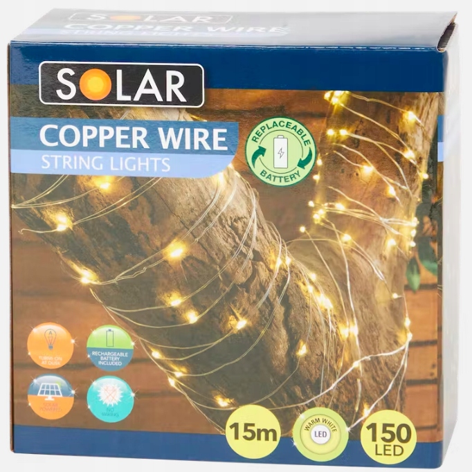 

Girlanda Ogrodowa Drut Solarny 150 Led 15m Solar