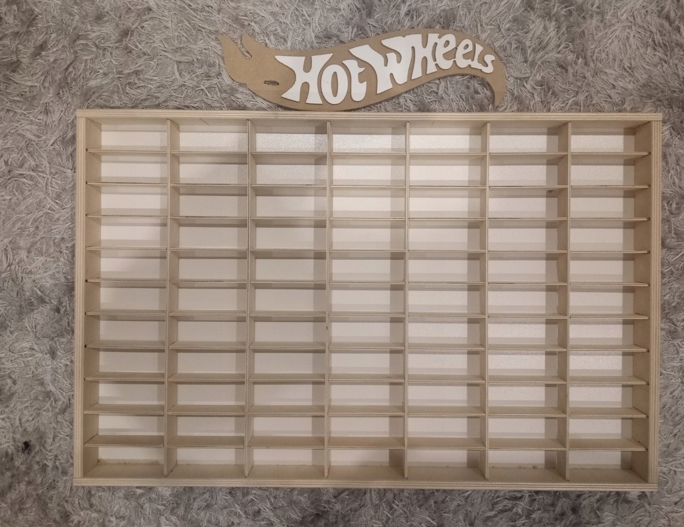 Półka na autka /resoraki typu HOT WHEELS + gratis Model złożony Szerokość mebla 95.5 cm