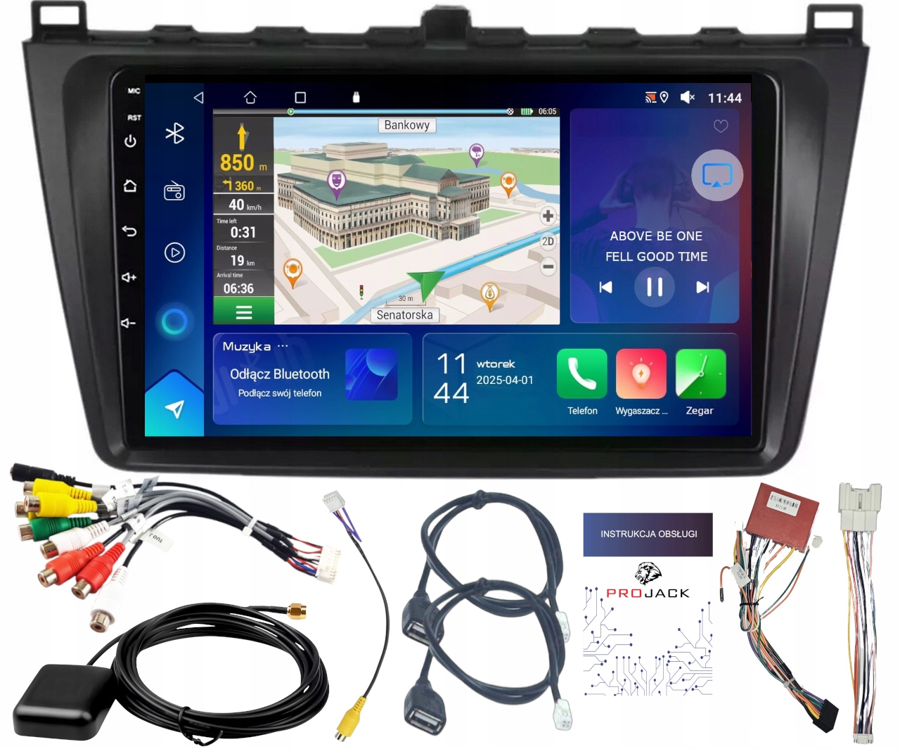 Autorádio Gps Mazda 6 II 2008-2013 Wifi Carplay Bt Usb 2GB 64GB