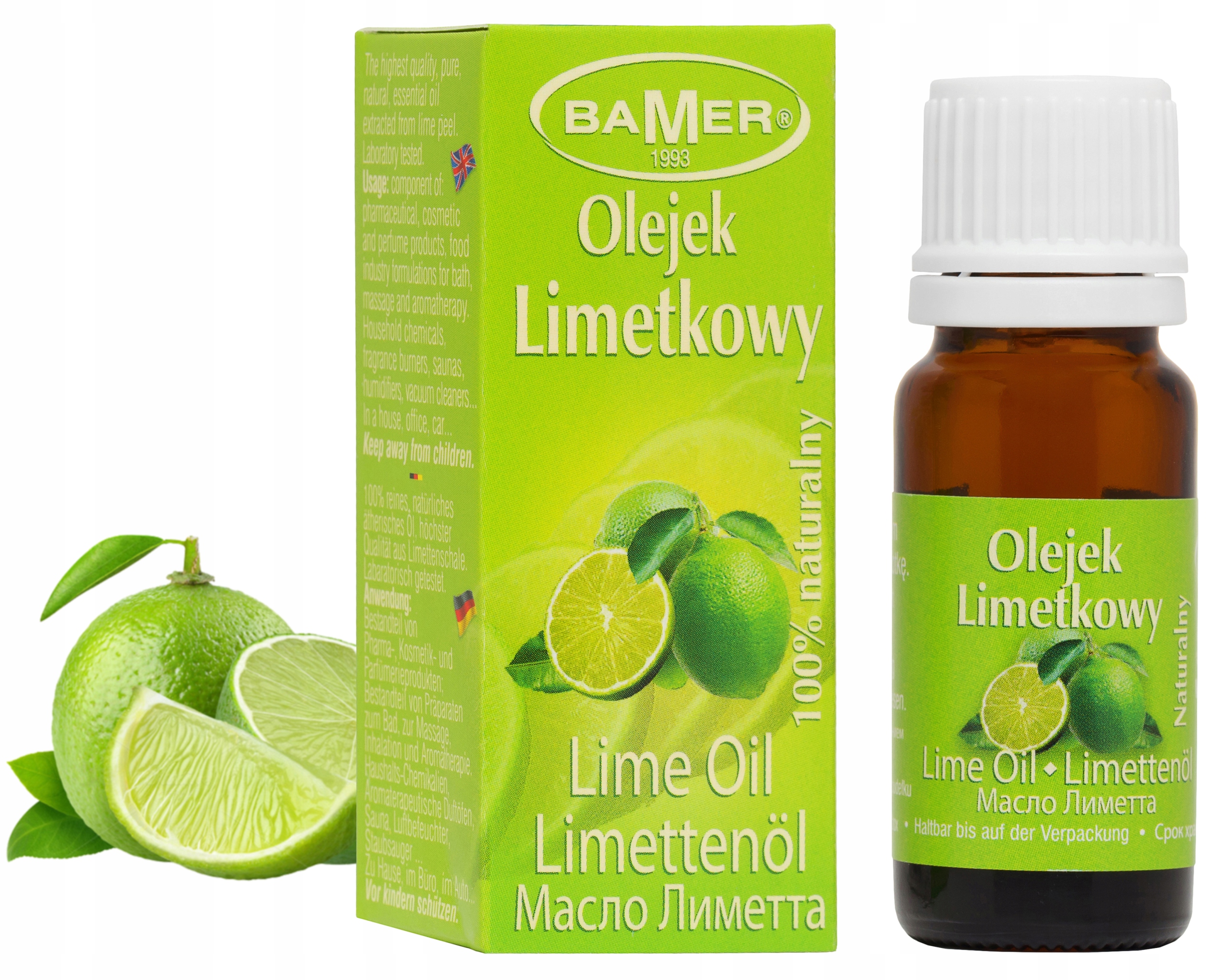 

Limetkowy Olejek Eteryczny Bamer 100%, Limetka