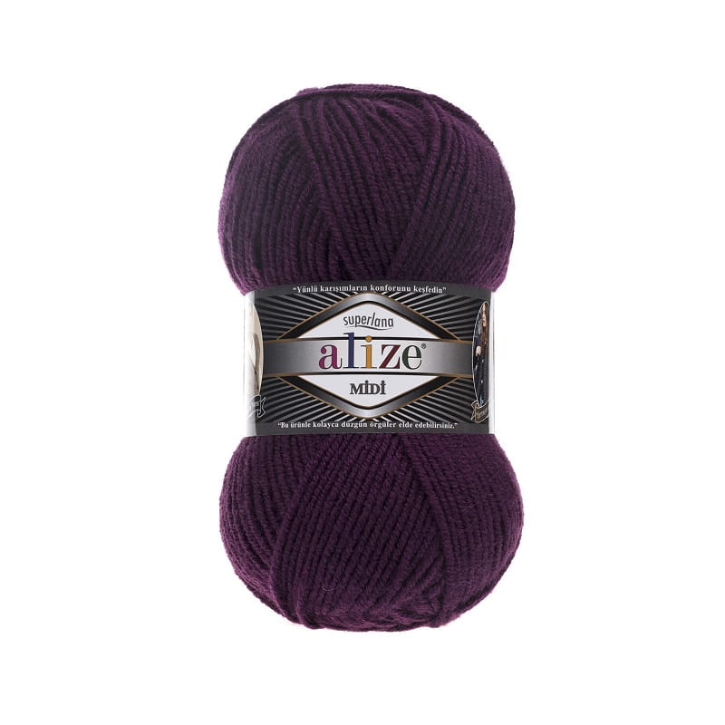 Alize Superlana Midi 111 śliwkowy