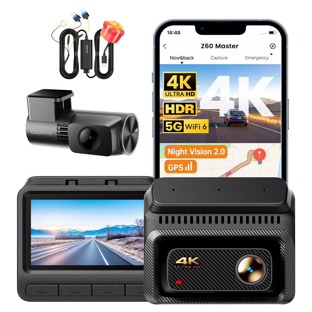 Videorekordér Ddpai Z60 Master Kamera 4K Hdr 2K Zadní Hardwire Kit