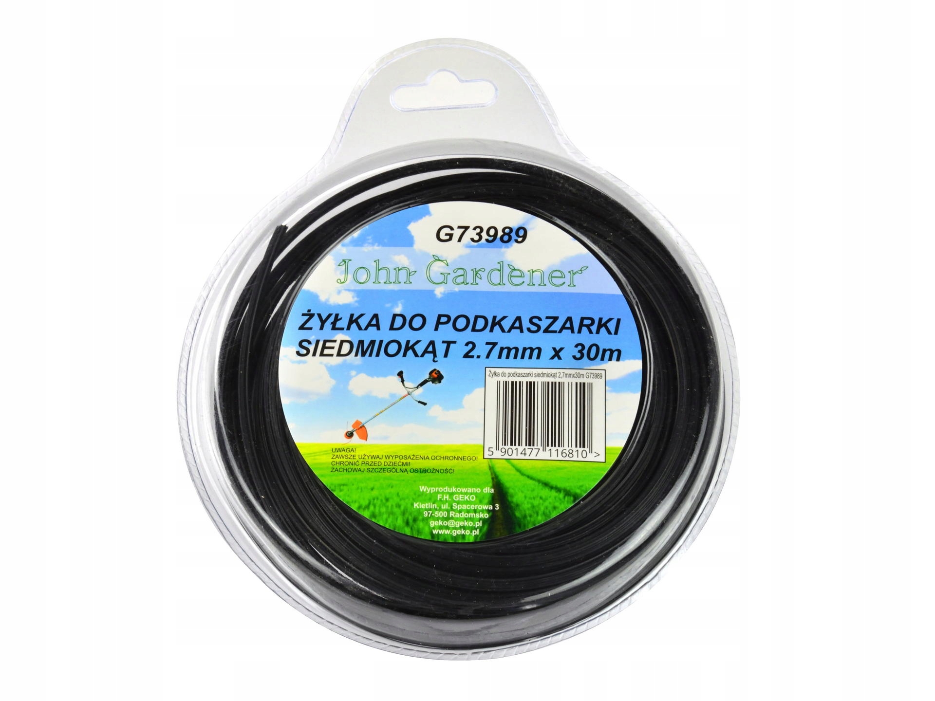 

Żyłka do podkaszarki 7-kątna 2,7x30m