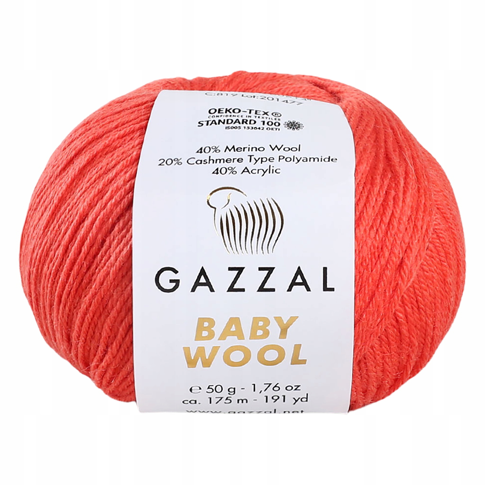 Gazzal Baby Wool 819 koralowy