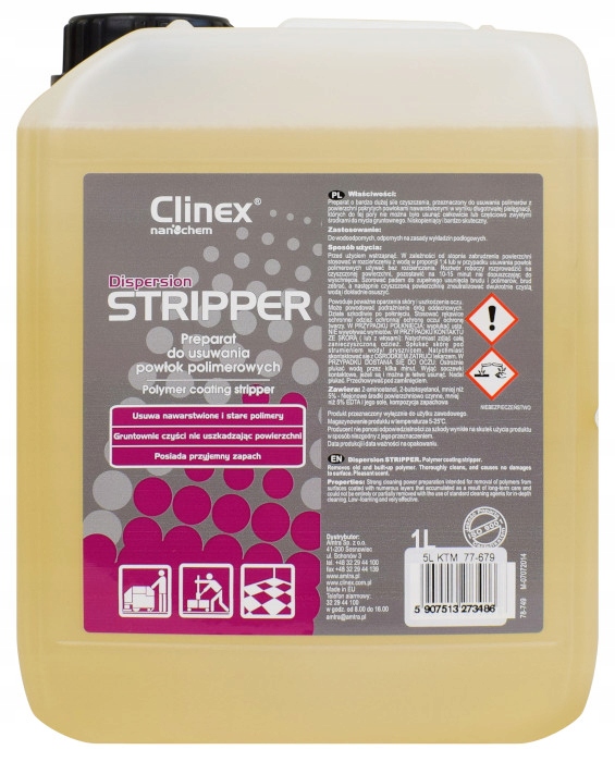 

Clinex Dispersion Stripper 5L Usuwanie Polimerów