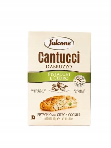 Levně 4x Italské cantuccini s pistáciemi 180 g Falcone
