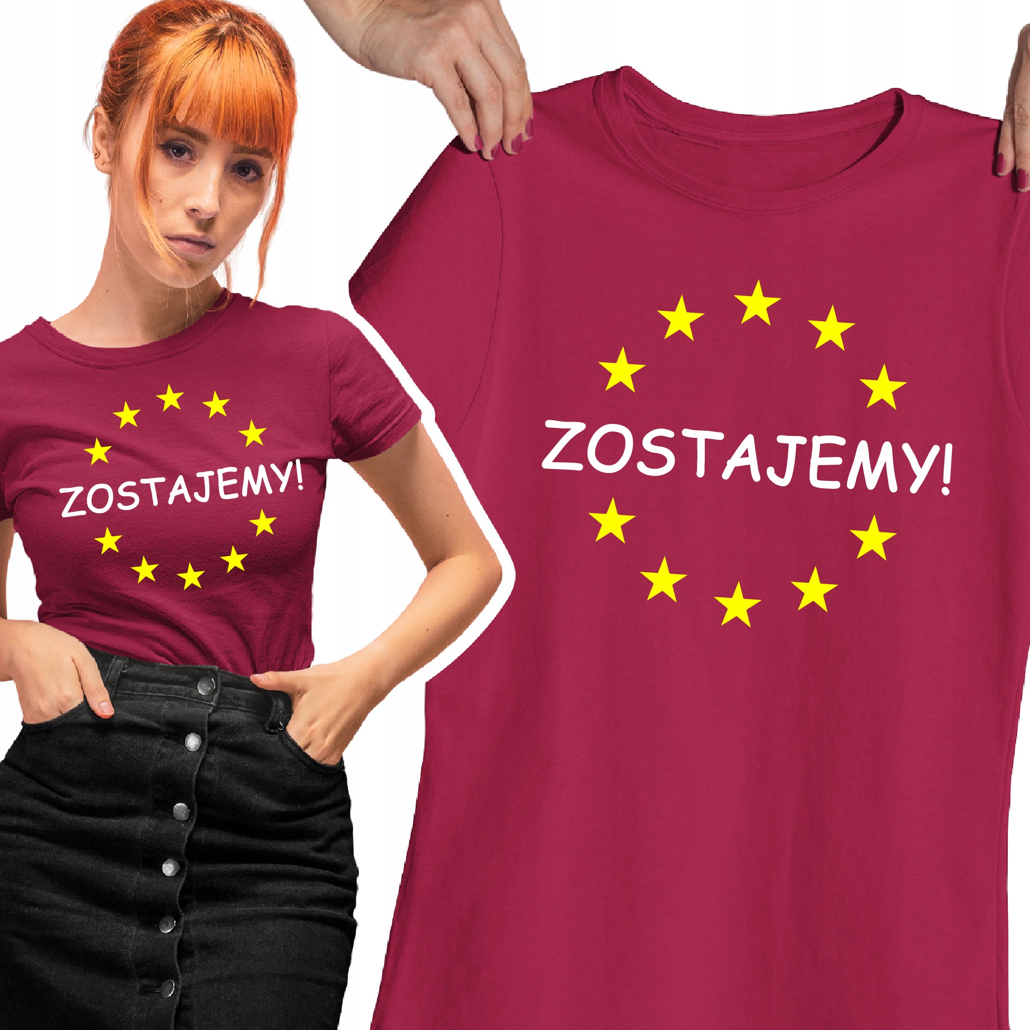 

Koszulka Unia Europejska Pis Zostajemy Na Strajk