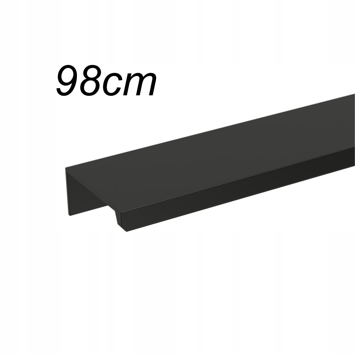 

Uchwyt meblowy krawędziowy Ane 980mm Czarny Mat