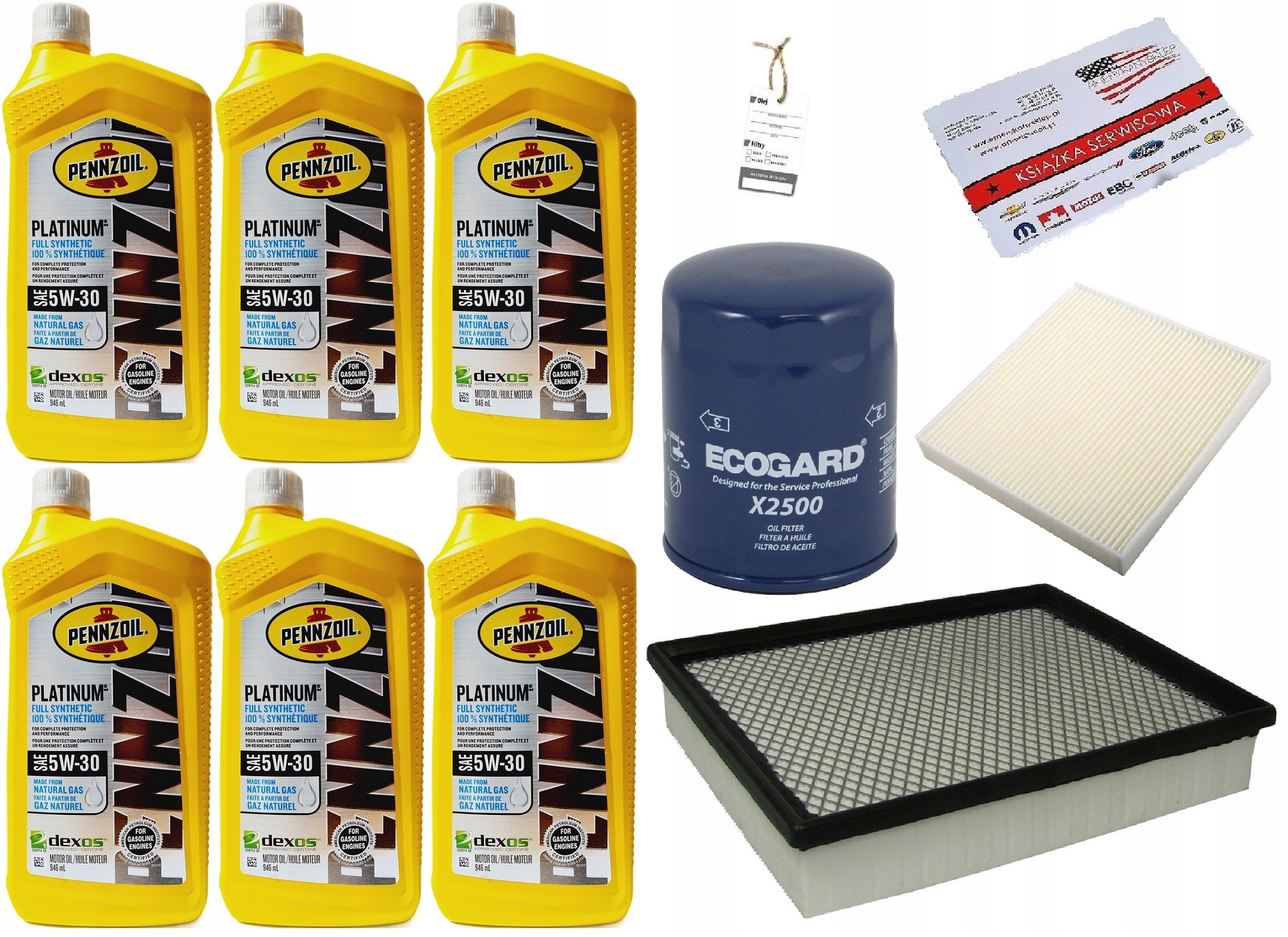 PENNZOIL 5W30 5,7L + FILTRY SILVERADO 4,3 2014-18