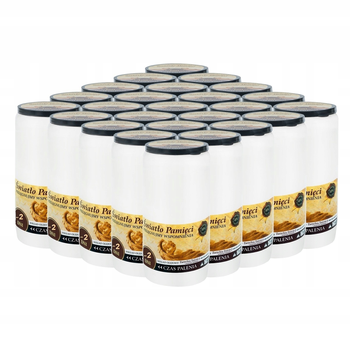 

Wkłady do zniczy olejowe 20 Sztuk, W-2 12 cm