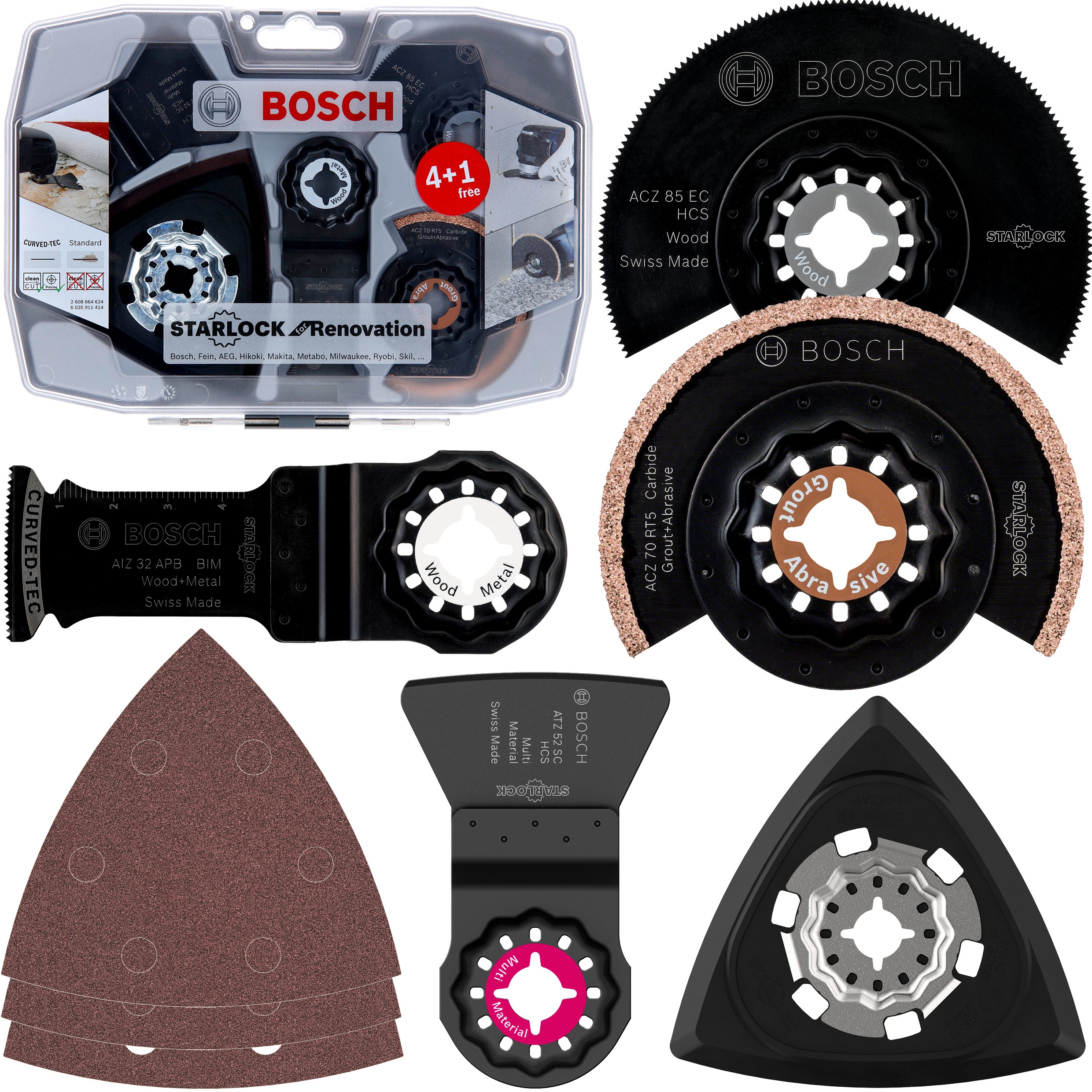 Zestaw 8 brzeszczotów do urz. wielofunkcyjnego Starlock Bosch 2608664624