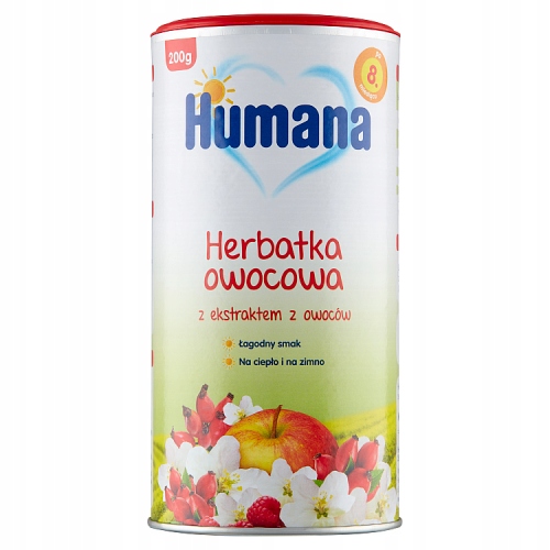 Humana Herbatka owocowa po 8 miesiącu x 6 szt. Kod producenta 73033