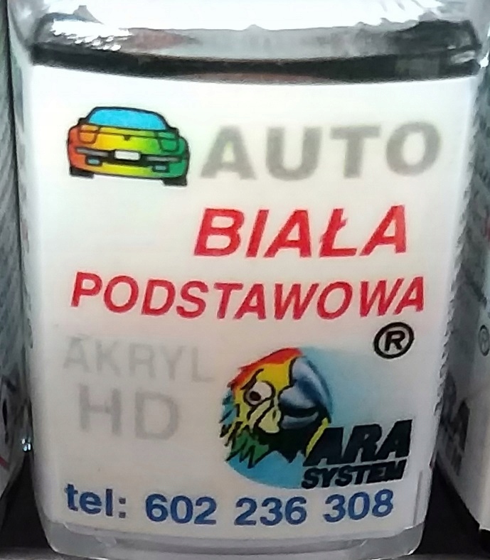 

Zaprawka Lakiernicza Biała Podstawowa Akryl 10ml