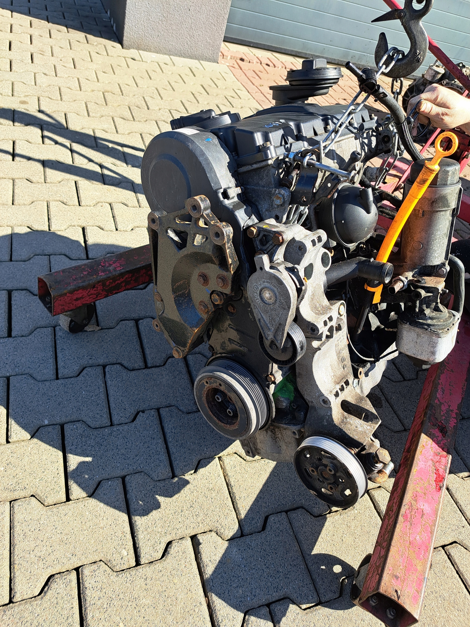 vw Sharan I РЕСТАЙЛИНГ 1.9 tdi Двигатель auy